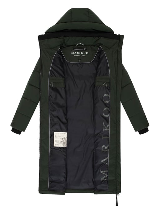 Abrigo acolchado de invierno Marikoo Lanitaa XVI para mujer con capucha desmontable - Image 4