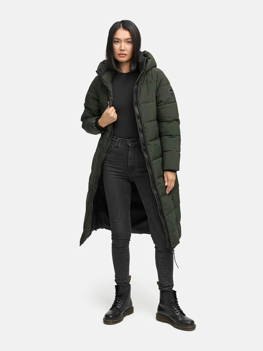 Abrigo acolchado de invierno Marikoo Lanitaa XVI para mujer con capucha desmontable - Image 6
