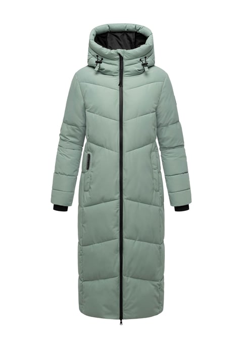 Abrigo acolchado de invierno Marikoo Firella para mujer con capucha y cremallera bidireccional - Image 1