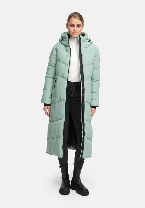 Abrigo acolchado de invierno Marikoo Firella para mujer con capucha y cremallera bidireccional - Image 6