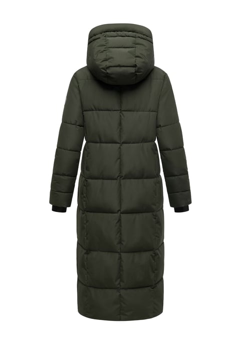 Abrigo acolchado de invierno Marikoo Firella para mujer con capucha y cremallera bidireccional - Image 3