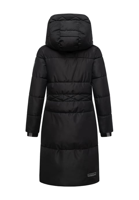 Abrigo acolchado de invierno Marikoo Michikoo para mujer con capucha y bolsillos magnéticos - Image 3