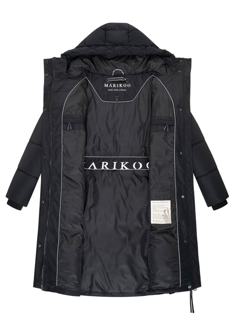 Abrigo acolchado de invierno Marikoo Michikoo para mujer con capucha y bolsillos magnéticos - Image 4