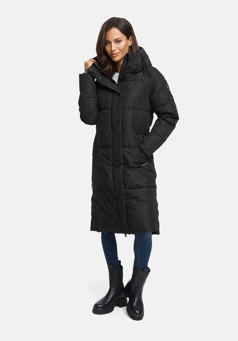 Abrigo acolchado de invierno Marikoo Michikoo para mujer con capucha y bolsillos magnéticos - Image 5