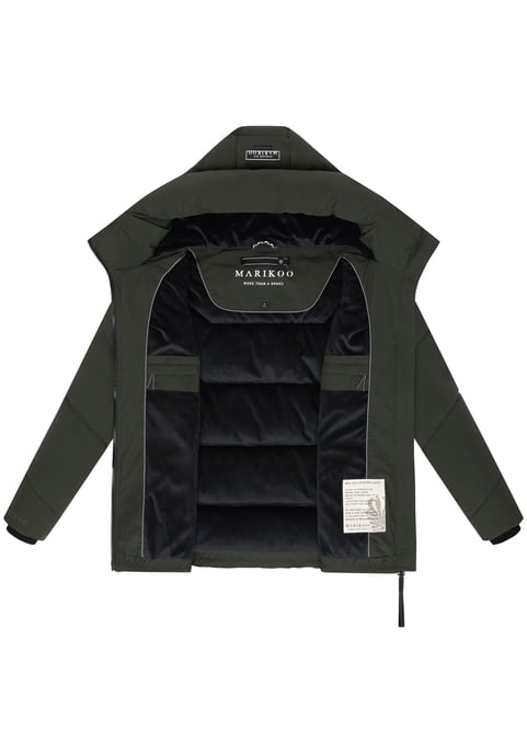 Chaqueta acolchada de invierno Marikoo Kuscheltatze XVI para mujer con capucha - Image 4