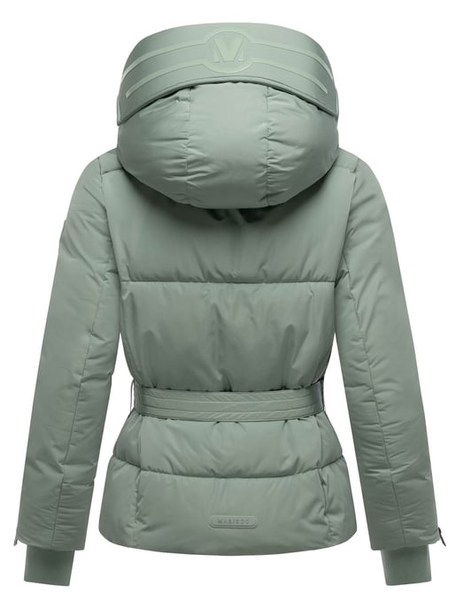 Chaqueta acolchada Marikoo Aleyna para mujer con cinturón y cierres magnéticos - Image 3
