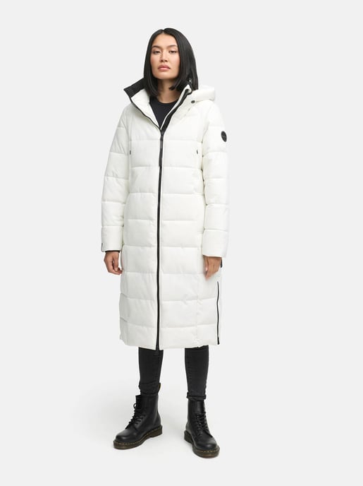 Abrigo acolchado de invierno Marikoo Lanitaa XVI para mujer con capucha desmontable - Image 5