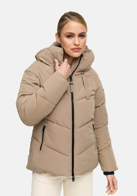 Chaqueta acolchada de invierno Marikoo Kwamee para mujer con capucha y cremallera bidireccional - Image 5