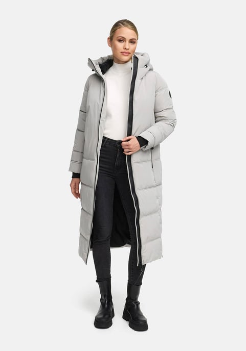 Abrigo acolchado de invierno Marikoo Honiaa XVI para mujer con capucha y bolsillos con cremallera - Image 6