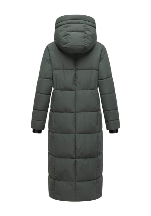 Abrigo acolchado de invierno Marikoo Firella para mujer con capucha y cremallera bidireccional - Image 3