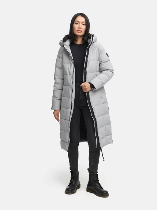 Abrigo acolchado de invierno Marikoo Lanitaa XVI para mujer con capucha desmontable - Image 1
