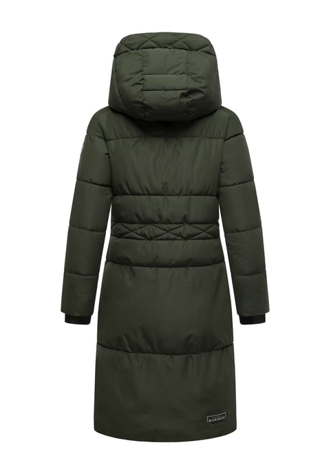 Abrigo acolchado de invierno Marikoo Michikoo para mujer con capucha y bolsillos magnéticos - Image 3