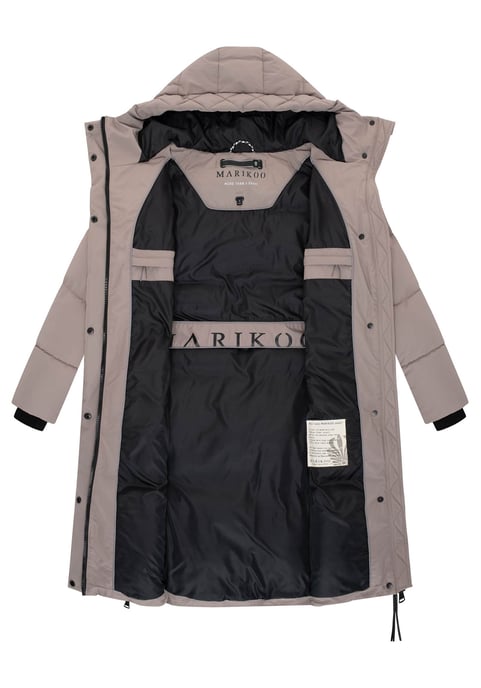 Abrigo acolchado de invierno Marikoo Michikoo para mujer con capucha y bolsillos magnéticos - Image 4