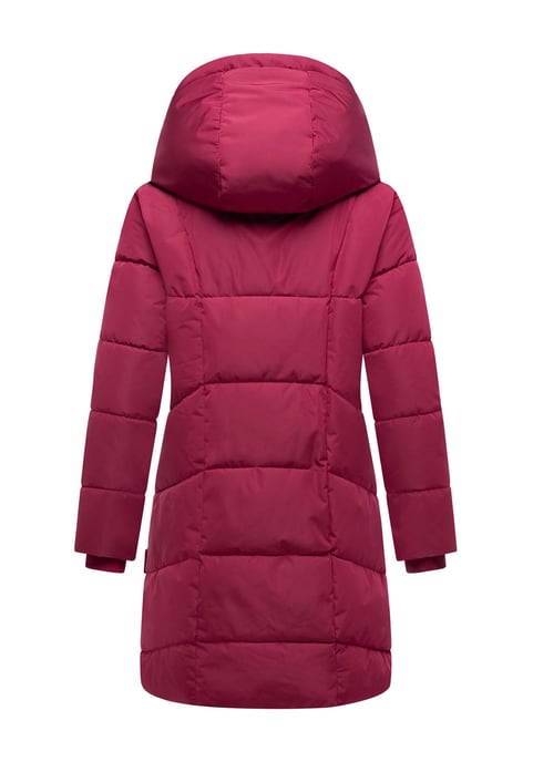 Abrigo acolchado de mujer Marikoo Virenaa con diseño de capas y forro polar - Image 4