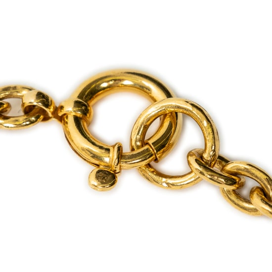 Chanel Vintage Triple CC Pendant Necklace  en Oro Acero inoxidable sin níquel - Image 3