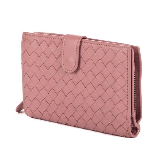 Bottega Veneta Compact Wallet en Morado Piel de becerro - Image 2