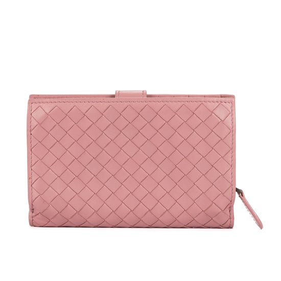 Bottega Veneta Compact Wallet en Morado Piel de becerro - Image 4