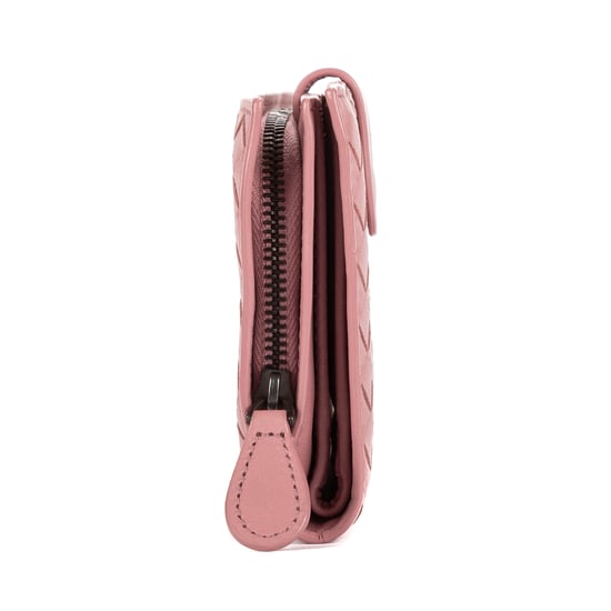 Bottega Veneta Compact Wallet en Morado Piel de becerro - Image 5