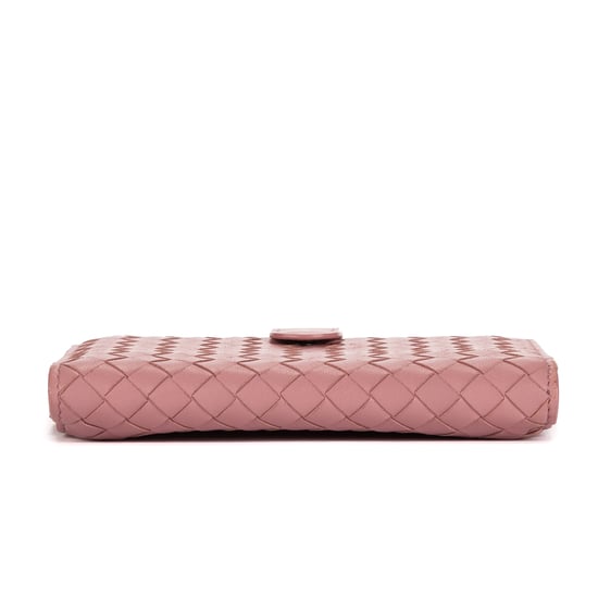 Bottega Veneta Compact Wallet en Morado Piel de becerro - Image 6