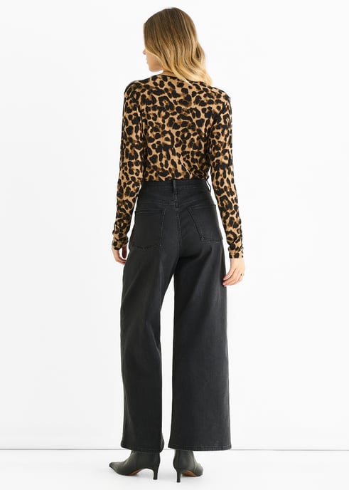 Body de jersey con estampado animal marrón - Image 4