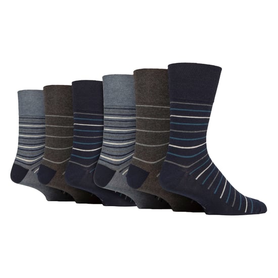 6 Paquetes de Calcetines de Algodón para Hombre | Calcetines Diarios Suaves y con Estampado Sin Compresión - Image 1