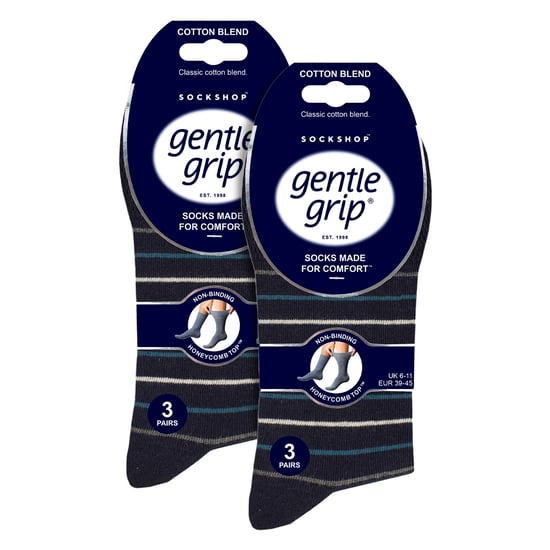 6 Paquetes de Calcetines de Algodón para Hombre | Calcetines Diarios Suaves y con Estampado Sin Compresión - Image 2