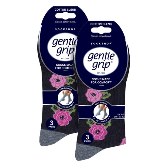 6 Pares de Calcetines de Algodón para Mujeres | Calcetines Suaves de Uso Diario con Diseño y sin Compresión - Image 2