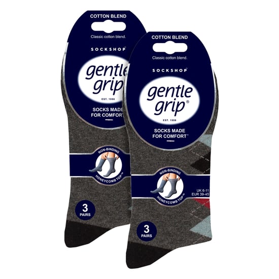 6 Pares de Calcetines de Algodón para Hombres | Calcetines Suaves con Patrones y Sin Compresión para el Uso Diario - Image 2