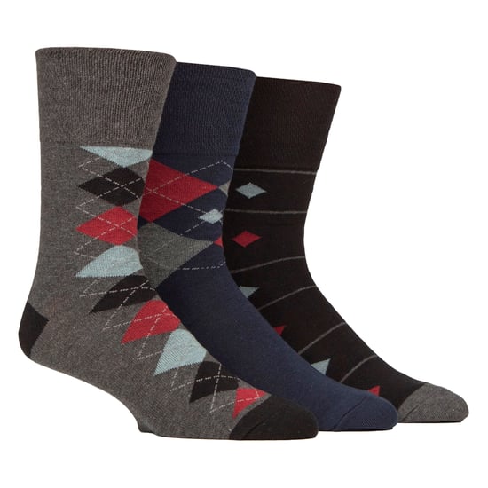 6 Pares de Calcetines de Algodón para Hombres | Calcetines Suaves con Patrones y Sin Compresión para el Uso Diario - Image 3