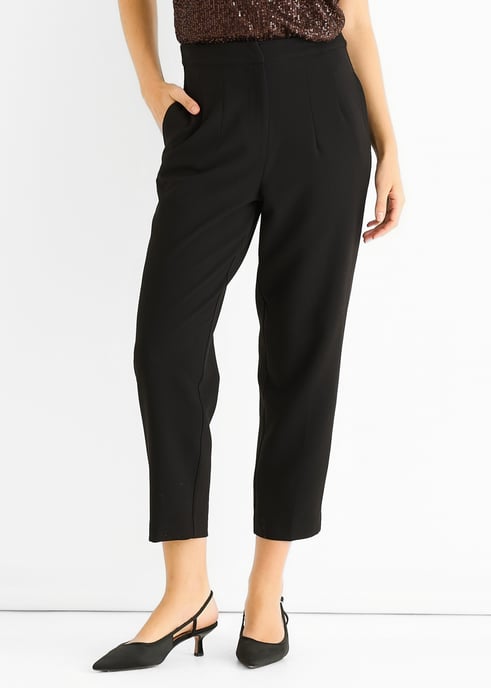 Pantalones entallados tipo cigarrillo Black Ankle Grazer - Image 2