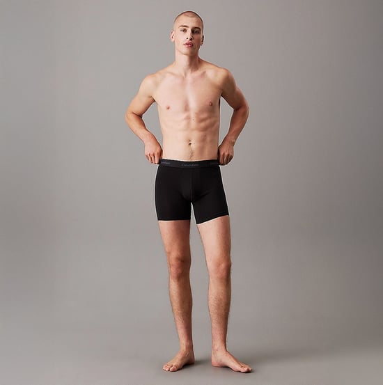 Calvin Klein Icon Algodón Stretch Paquete de 3 Bóxer Cortos para Hombre Negro/glaciar/azul - Image 2