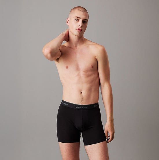 Calvin Klein Icon Algodón Stretch Paquete de 3 Bóxer Cortos para Hombre Negro/glaciar/azul - Image 4