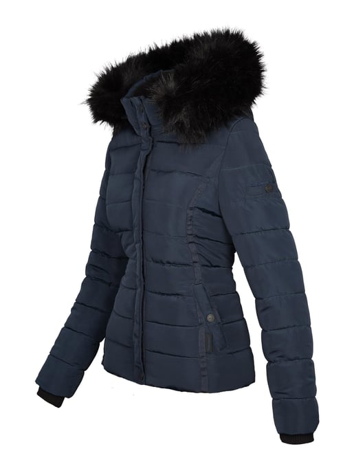 Navahoo Abrigo de Invierno Mujer Miamor – Forro de Borreguito, Capucha & Cuello de Pelo Desmontables - Image 2