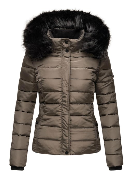 Navahoo Abrigo de Invierno Mujer Miamor – Forro de Borreguito, Capucha & Cuello de Pelo Desmontables - Image 2