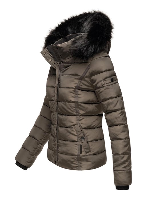 Navahoo Abrigo de Invierno Mujer Miamor – Forro de Borreguito, Capucha & Cuello de Pelo Desmontables - Image 3