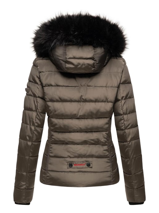 Navahoo Abrigo de Invierno Mujer Miamor – Forro de Borreguito, Capucha & Cuello de Pelo Desmontables - Image 4