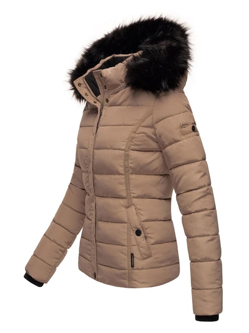 Navahoo Abrigo de Invierno Mujer Miamor – Forro de Borreguito, Capucha & Cuello de Pelo Desmontables - Image 4
