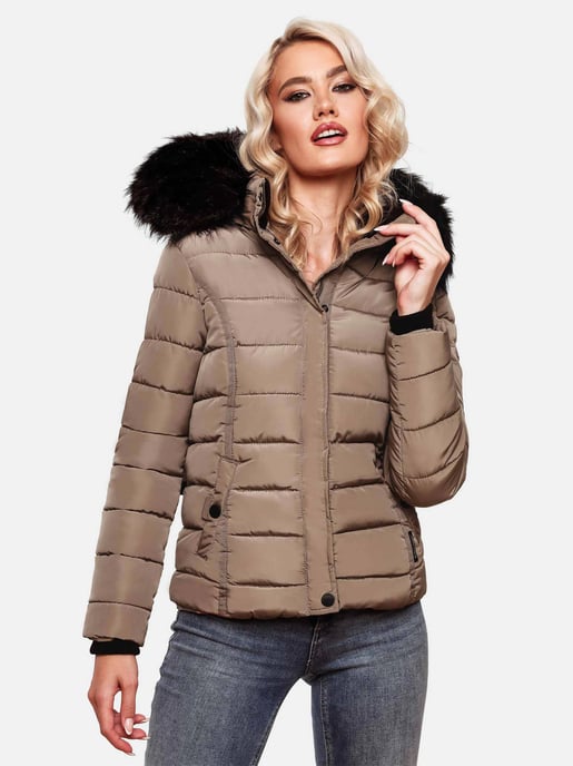 Navahoo Abrigo de Invierno Mujer Miamor – Forro de Borreguito, Capucha & Cuello de Pelo Desmontables - Image 6
