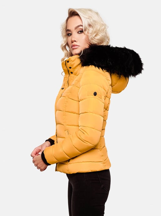 Navahoo Abrigo de Invierno Mujer Miamor – Forro de Borreguito, Capucha & Cuello de Pelo Desmontables - Image 5