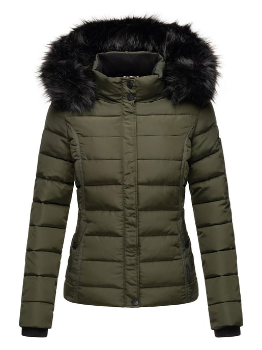 Navahoo Abrigo de Invierno Mujer Miamor – Forro de Borreguito, Capucha & Cuello de Pelo Desmontables - Image 2