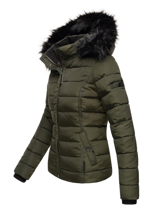 Navahoo Abrigo de Invierno Mujer Miamor – Forro de Borreguito, Capucha & Cuello de Pelo Desmontables - Image 3