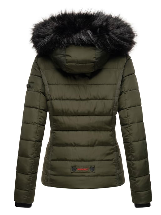 Navahoo Abrigo de Invierno Mujer Miamor – Forro de Borreguito, Capucha & Cuello de Pelo Desmontables - Image 5