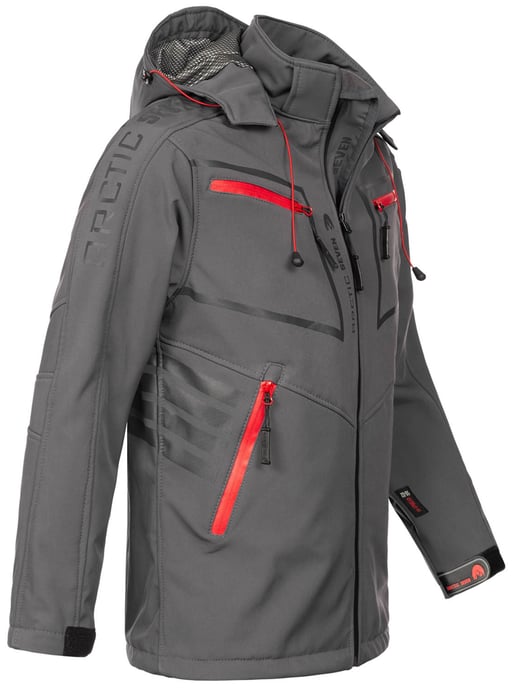 Chaqueta Softshell para Hombre Arctic Seven Gris Oscuro - Image 3