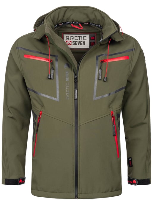 Chaqueta Softshell para Hombre Arctic Seven Oliva - Image 1