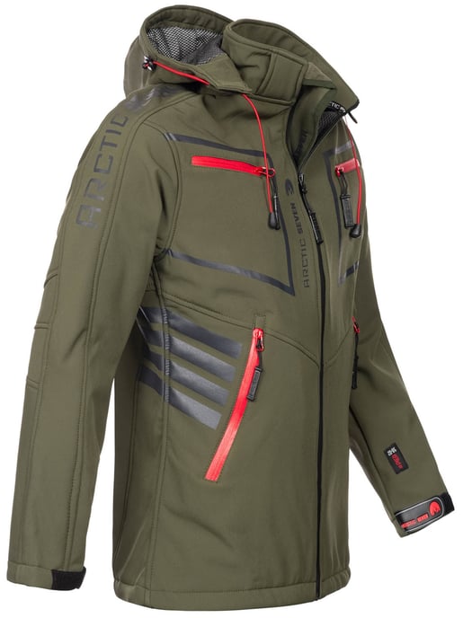 Chaqueta Softshell para Hombre Arctic Seven Oliva - Image 3