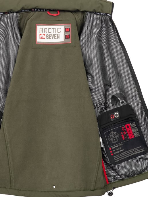Chaqueta Softshell para Hombre Arctic Seven Oliva - Image 5
