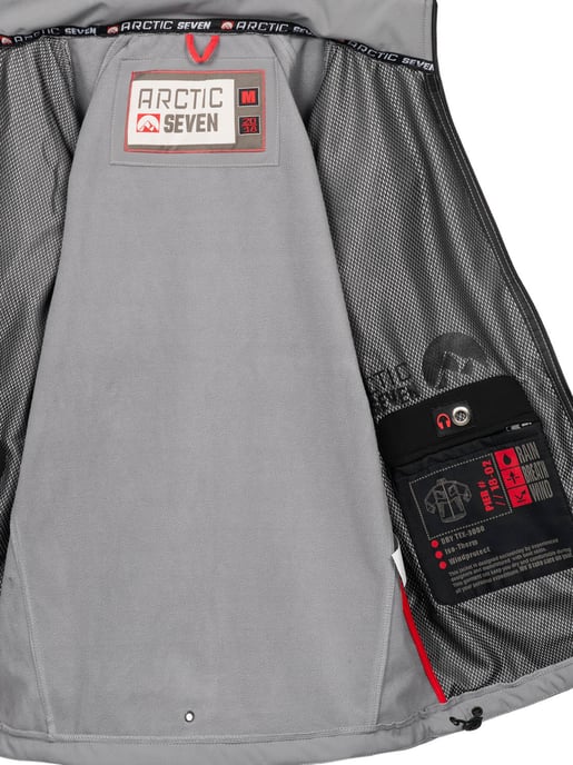 Chaqueta Softshell para Hombre Arctic Seven Gris Claro - Image 5