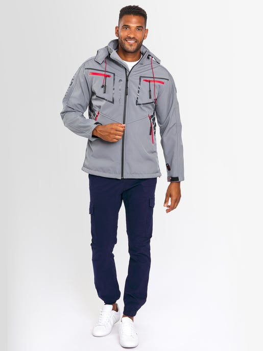 Chaqueta Softshell para Hombre Arctic Seven Gris Claro - Image 6