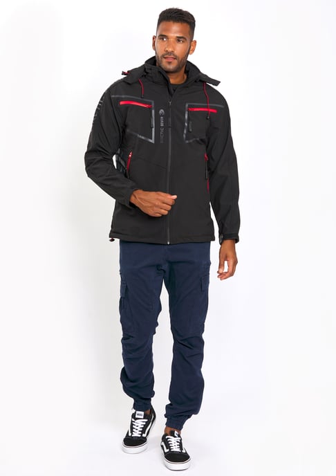 Chaqueta Softshell para Hombre Arctic Seven Negro - Image 6