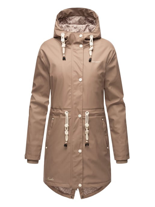 Navahoo abrigo impermeable para mujer Flower of Ocean – Elegante & Funcional - Image 2